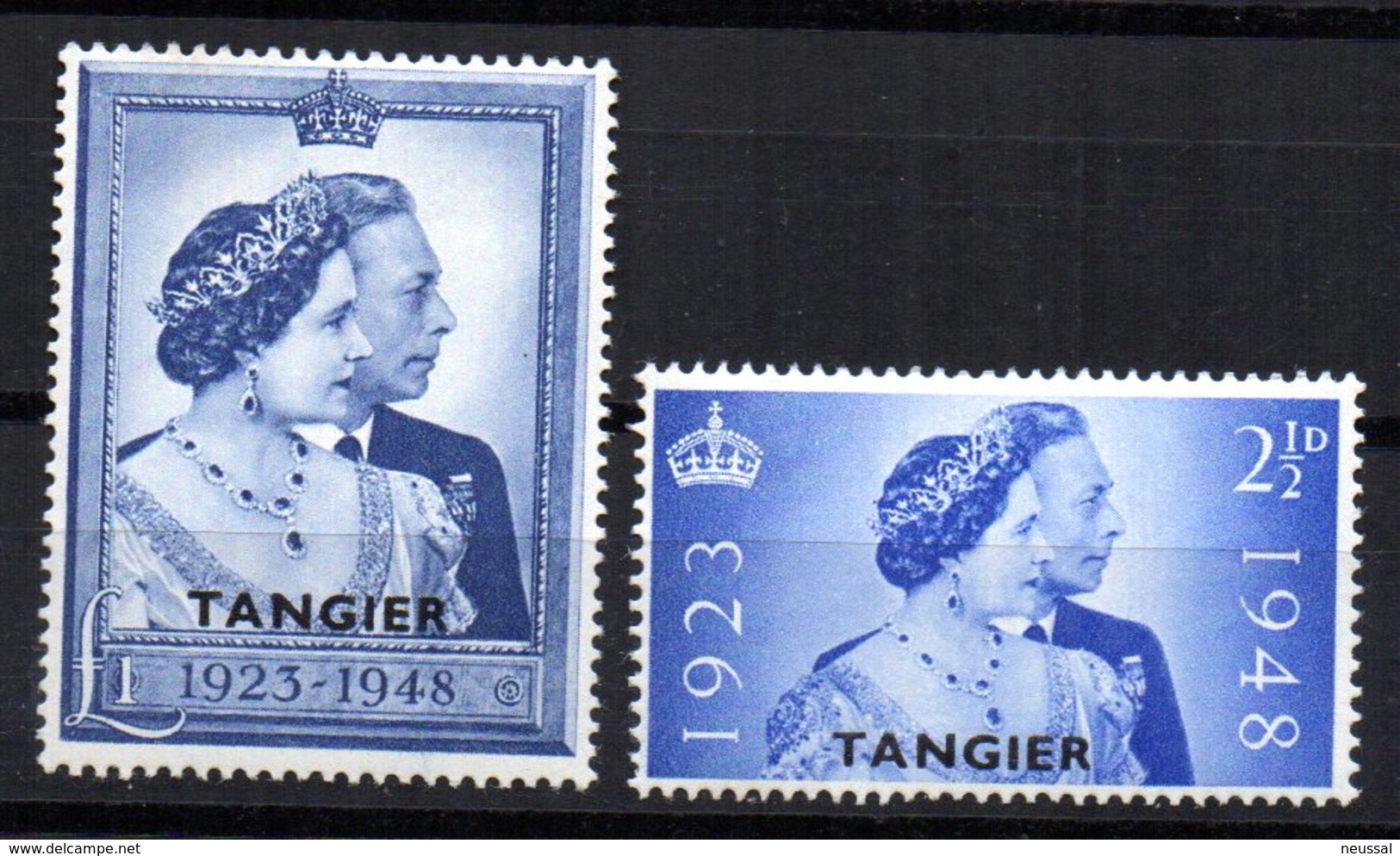 Serie Reina Victoria Overprint  Tangier - Autres & Non Classés