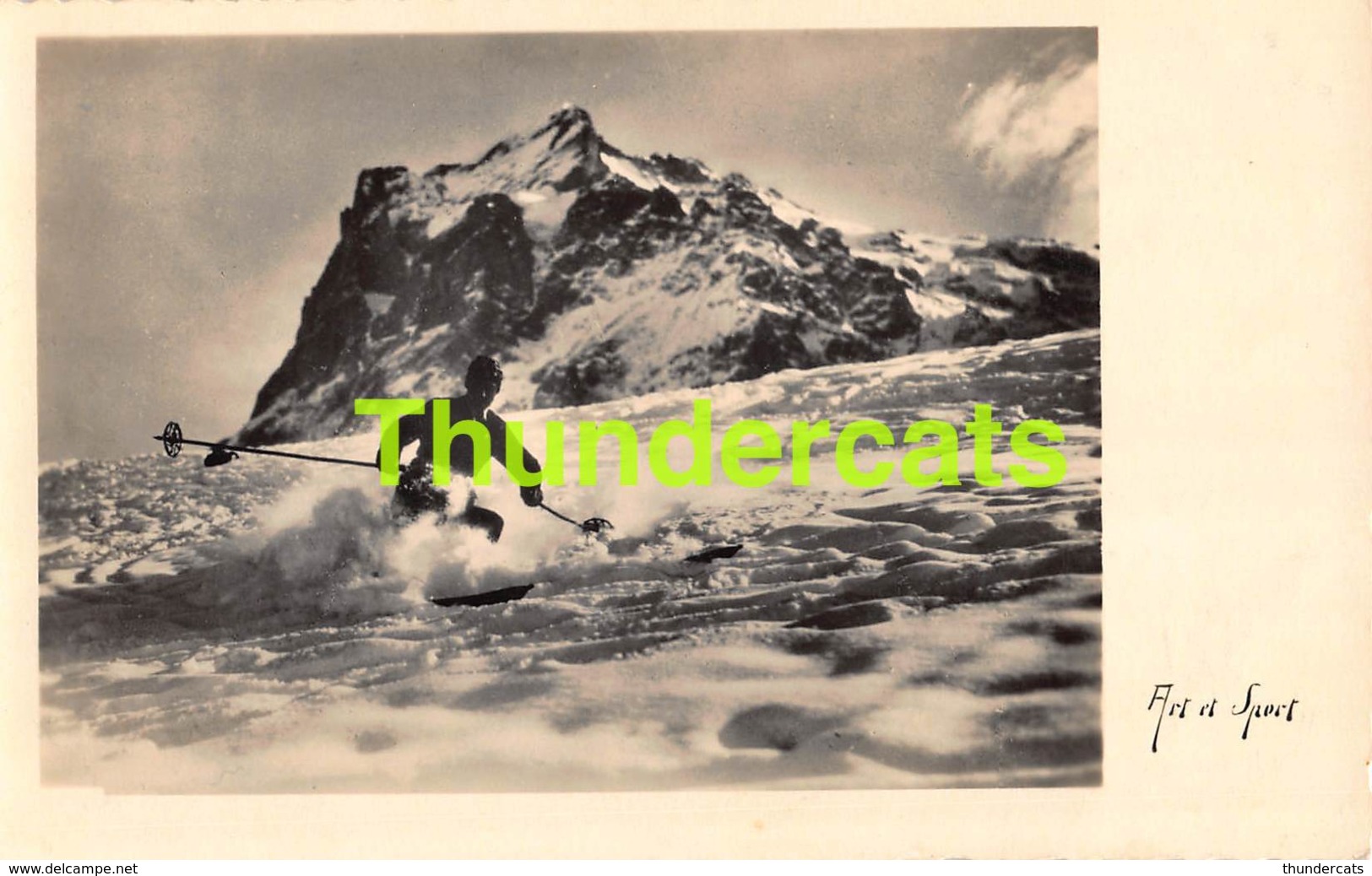 CPA PHOTO ART ET SPORT  SPORT D'HIVER WINTER SPORT  GENEVE SUISSE - Sports D'hiver