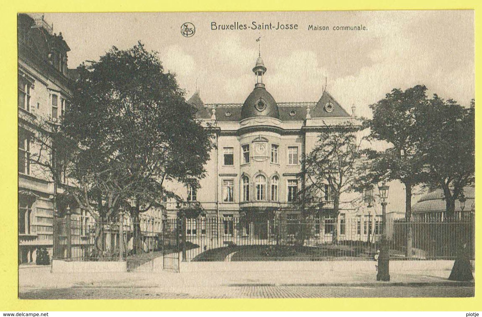 * Sint Joost Ten Node - Saint Josse (Bruxelles) * (Nels, Série 1, Nr 90) Maison Communale, Gemeentehuis, Parc, Rare, Old - St-Joost-ten-Node - St-Josse-ten-Noode