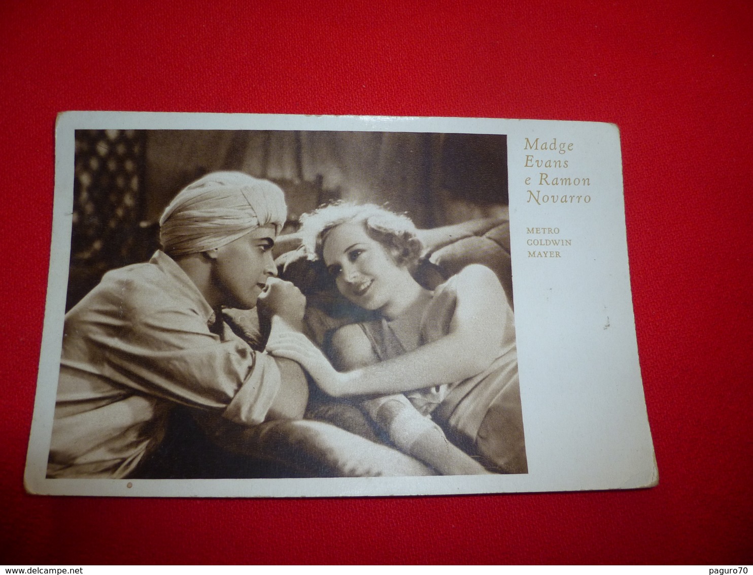 Cartolina Madge Evans E Ramon Novarro Attori * - Beroemde Vrouwen