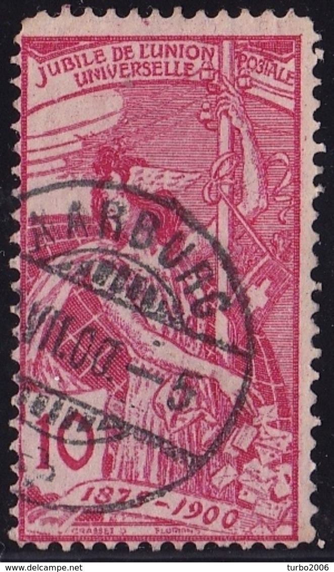 Switzerland / Schweiz / Suisse : Stempel AARBURG Auf 1900 25 Jahre UPU 10 C Rose Michel 72 I - Oblitérés