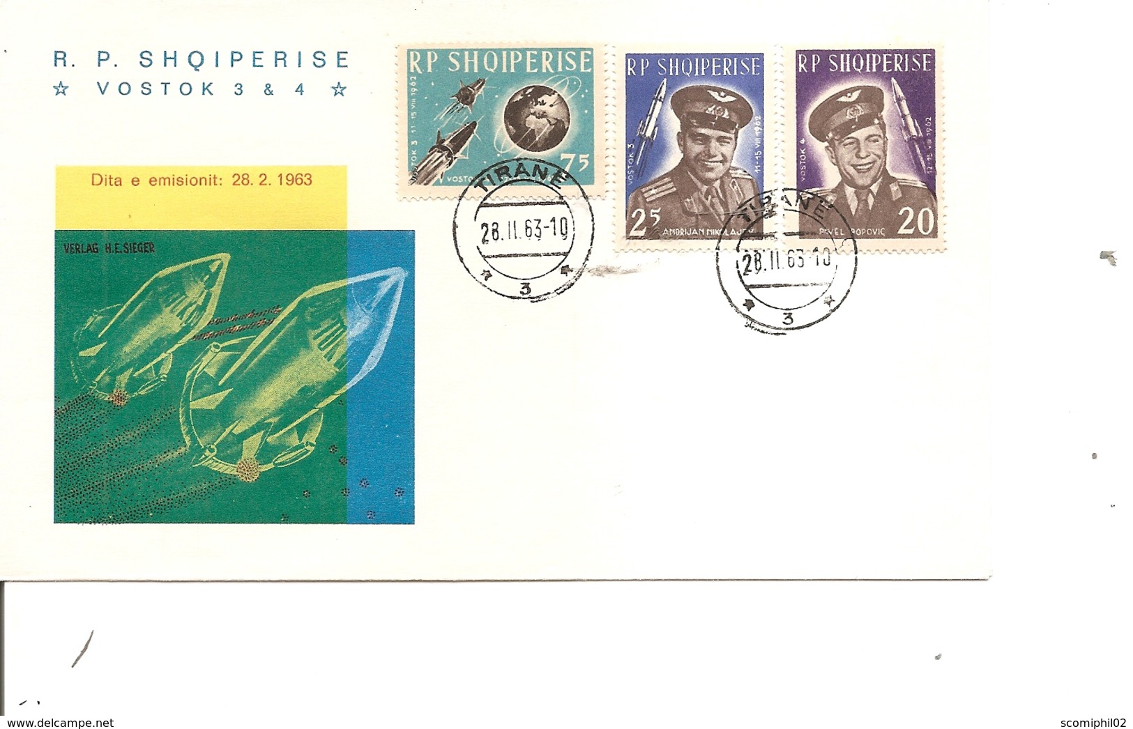 Albanie - Espace  ( FDC De 1963 à Voir) - Albanien