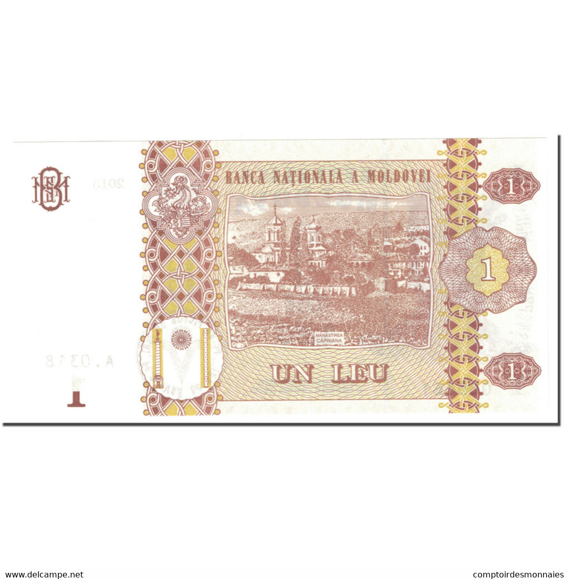 Billet, Moldova, 1 Leu, 2015, Undated (2015), KM:8i, NEUF - Moldova