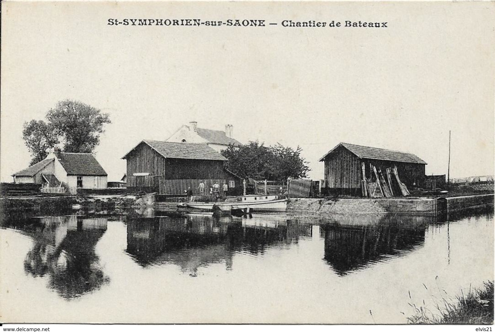 SAINT SYMPHORIEN SUR SAONE Chantier De Bateaux - Autres & Non Classés