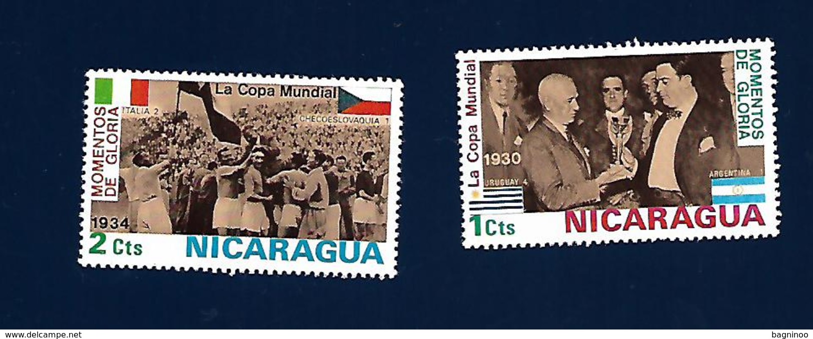 NICARAGUA World Cup Uruguay 1930 & Italy 1934 Momentos De Gloria - 1930 – Uruguay