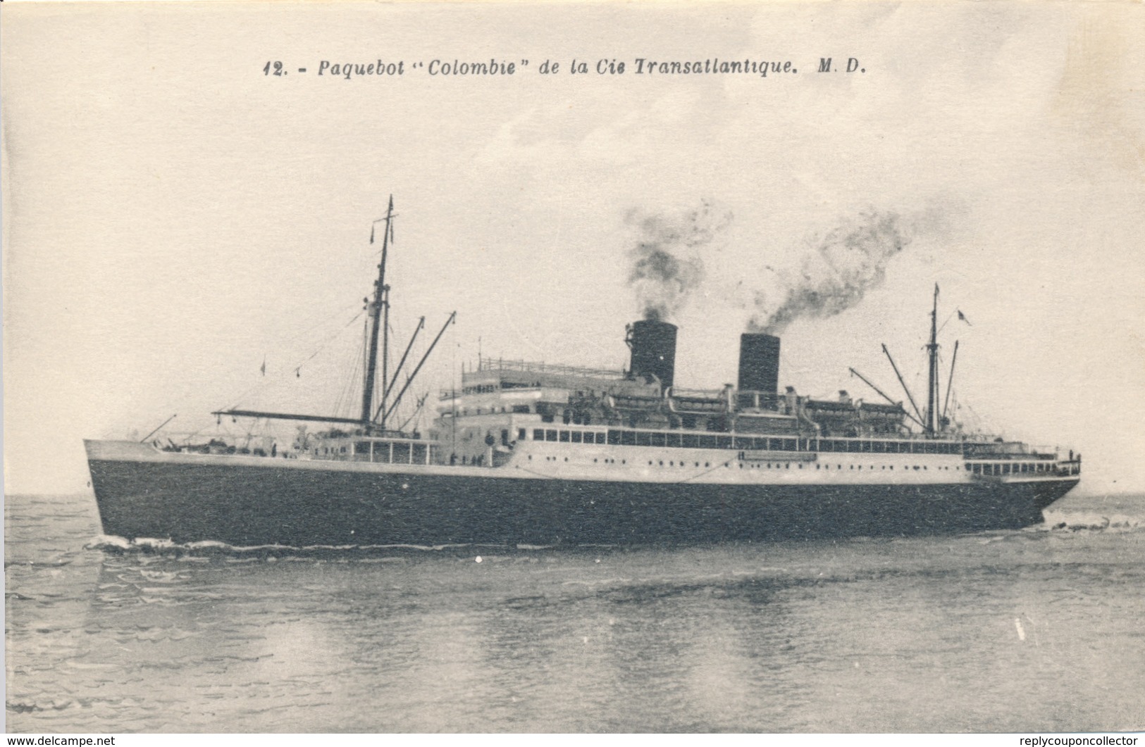 FRANKREICH -    Passagierdampfer / Steamer  Colombie - Paquebots