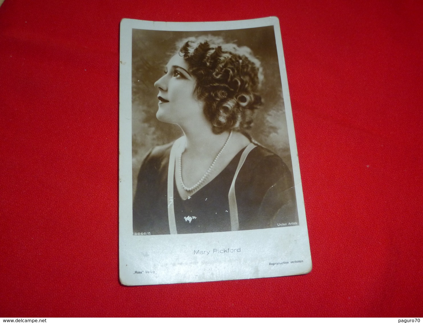 Cartolina Mary Pickford Attrice * - Donne Celebri