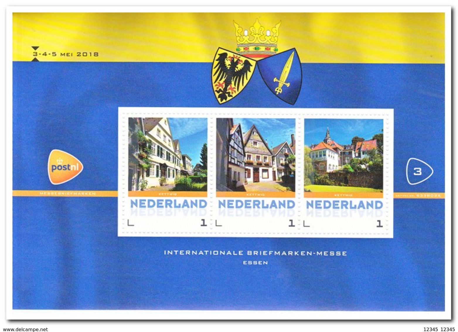 Nederland 2018, Postfris MNH, Briefmarken-messe Essen - Timbres Personnalisés