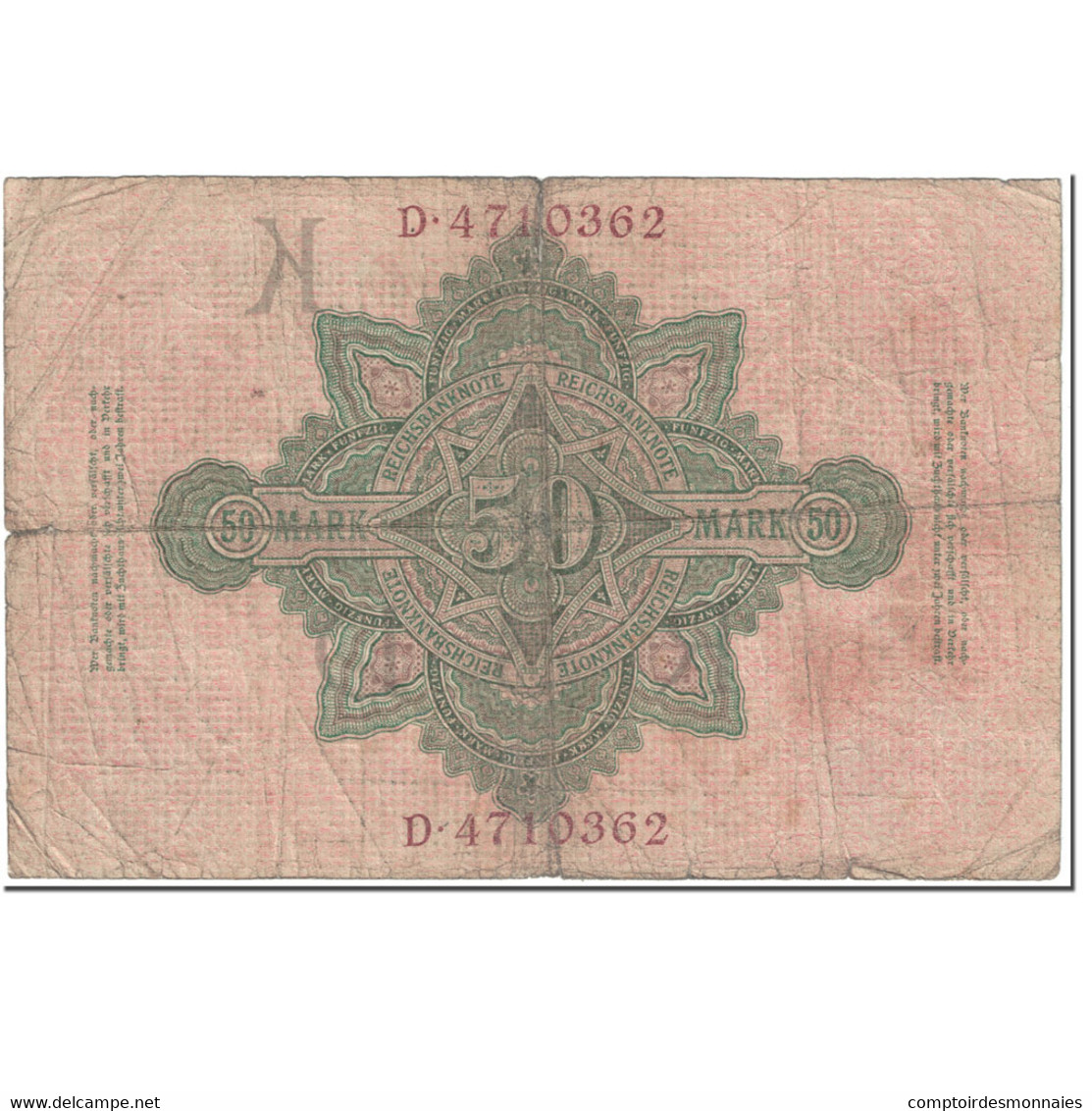 Billet, Allemagne, 50 Mark, 1910, 1910-04-21, KM:41, AB - 50 Mark