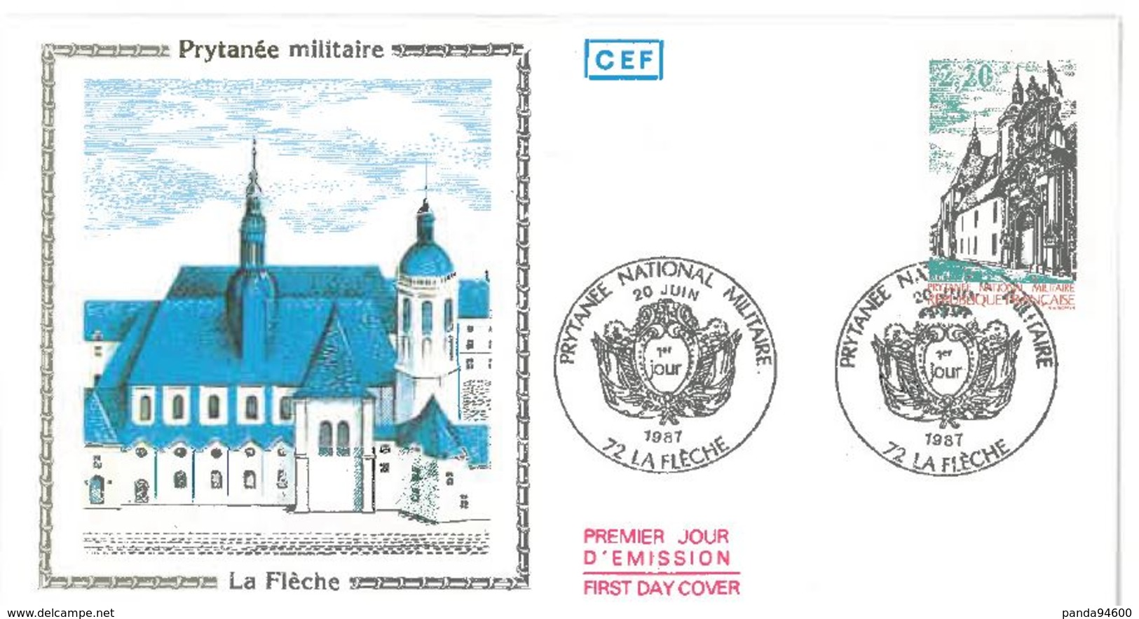 FDC Prytanée Militaire De La Flèche (72 La Flèche 20/06/1987) - 1980-1989