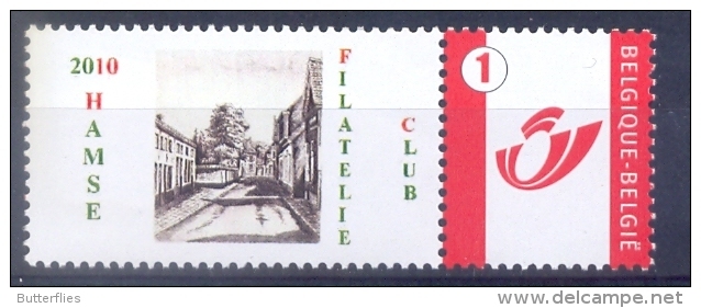 Belgie - 2010 - Duo Stamp - Hamse Filatelie Club - Postfris
