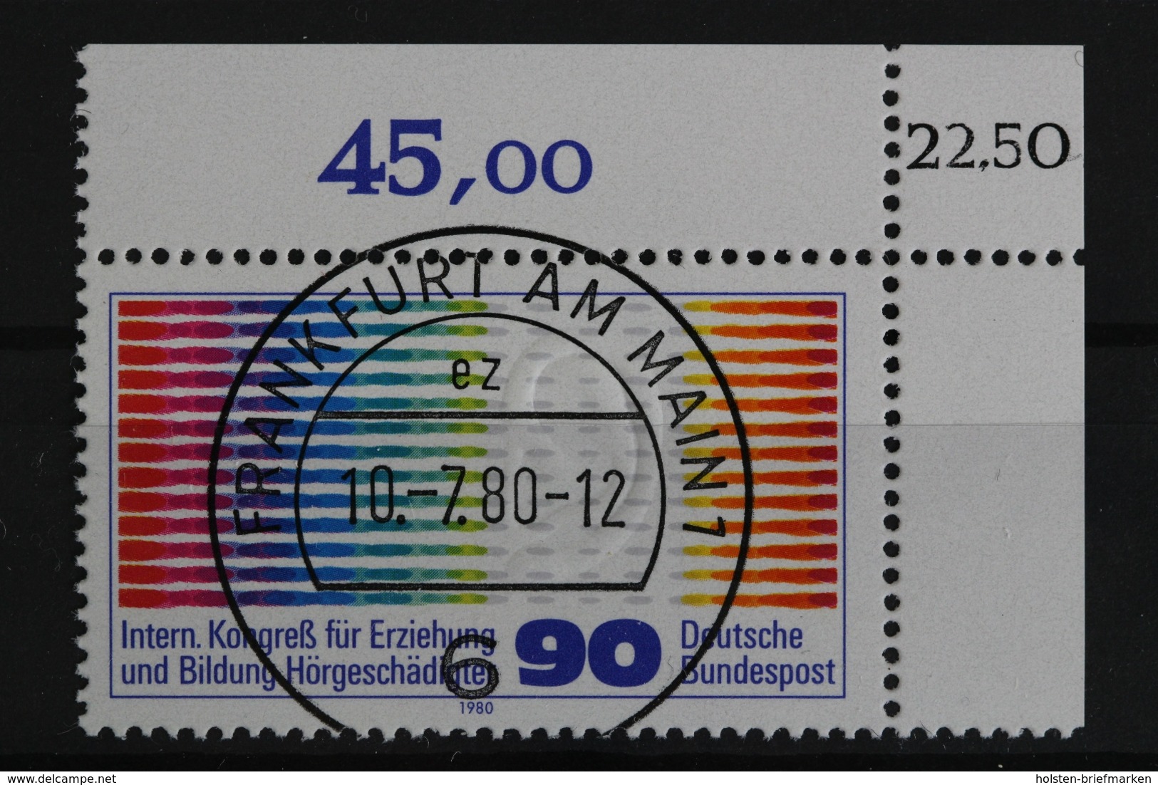 Deutschland (BRD), MiNr. 1053, Ecke Re. Oben Mit KBWZ, EST - Autres & Non Classés