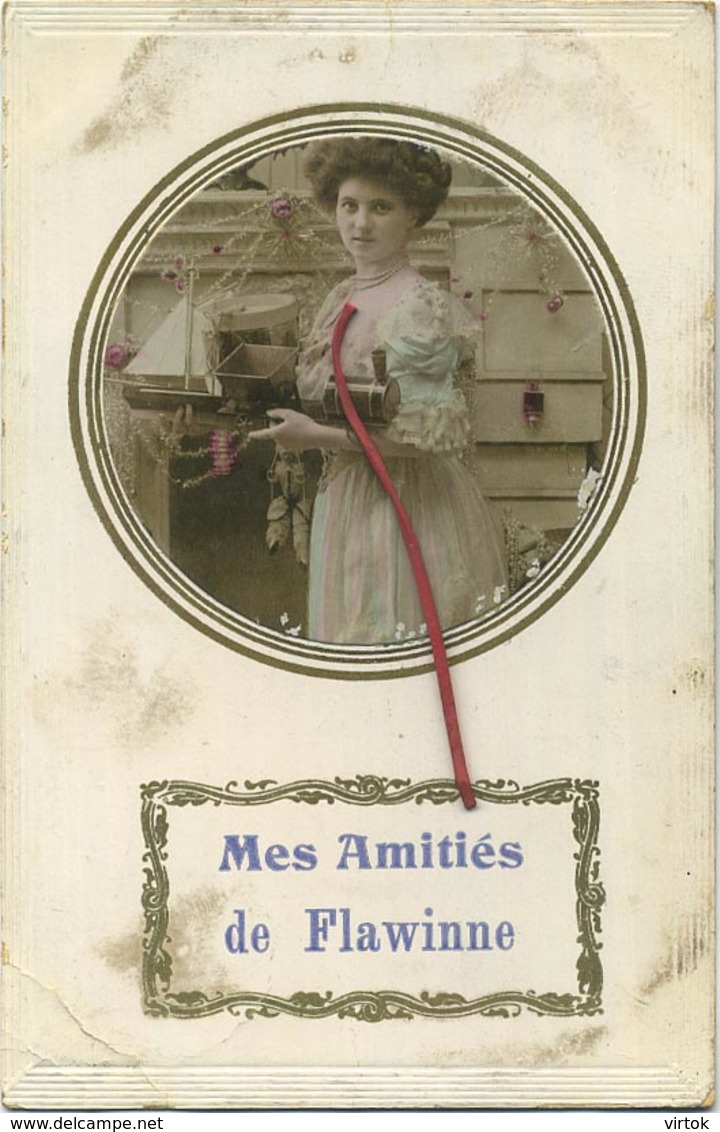 Flawinne ;  Mes Amitiés   (  Ecrit 1911 Avec Timbre ) - Autres & Non Classés