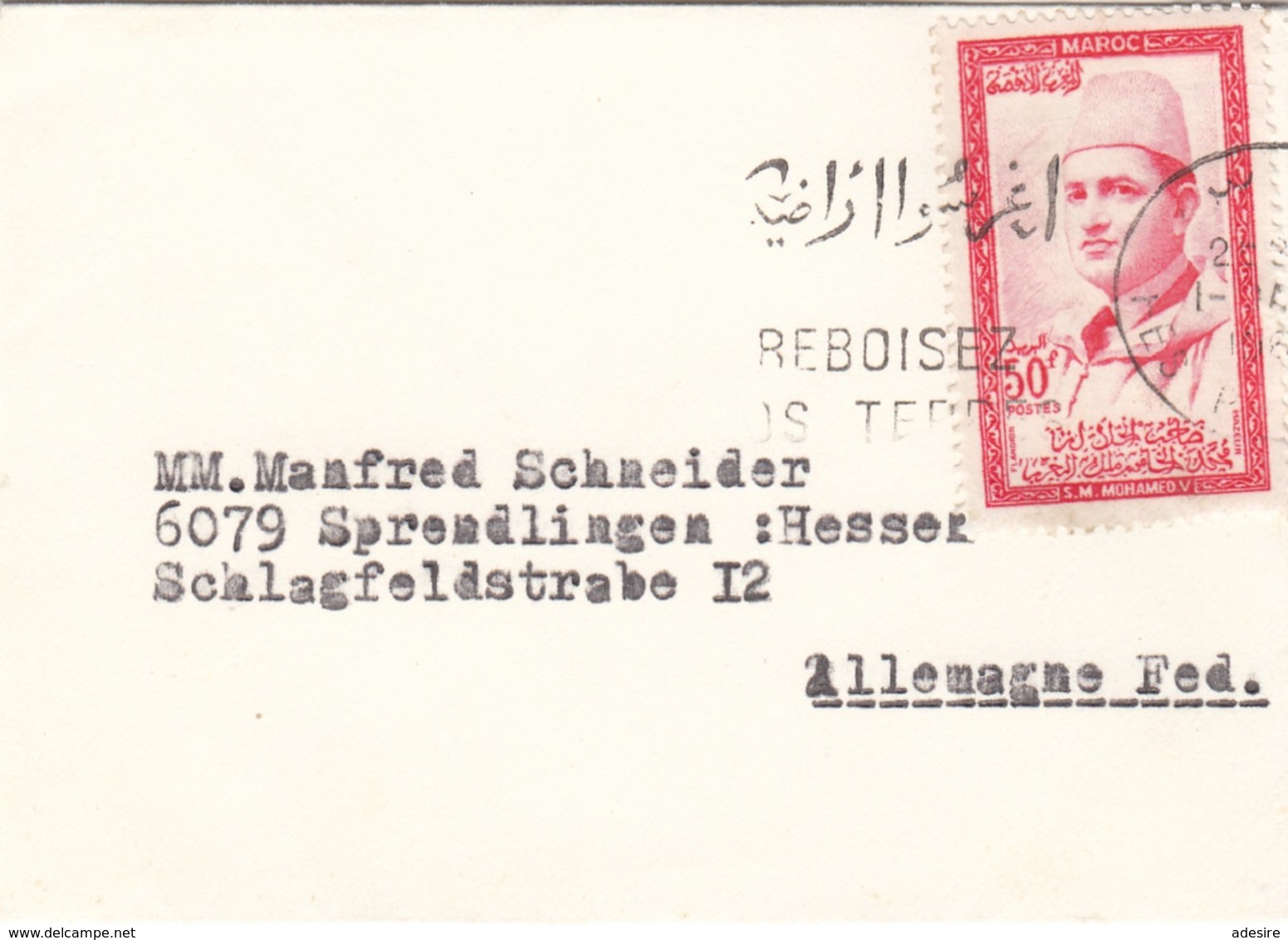 Kleiner Brief MAROC 1937? - Marokko (1956-...)