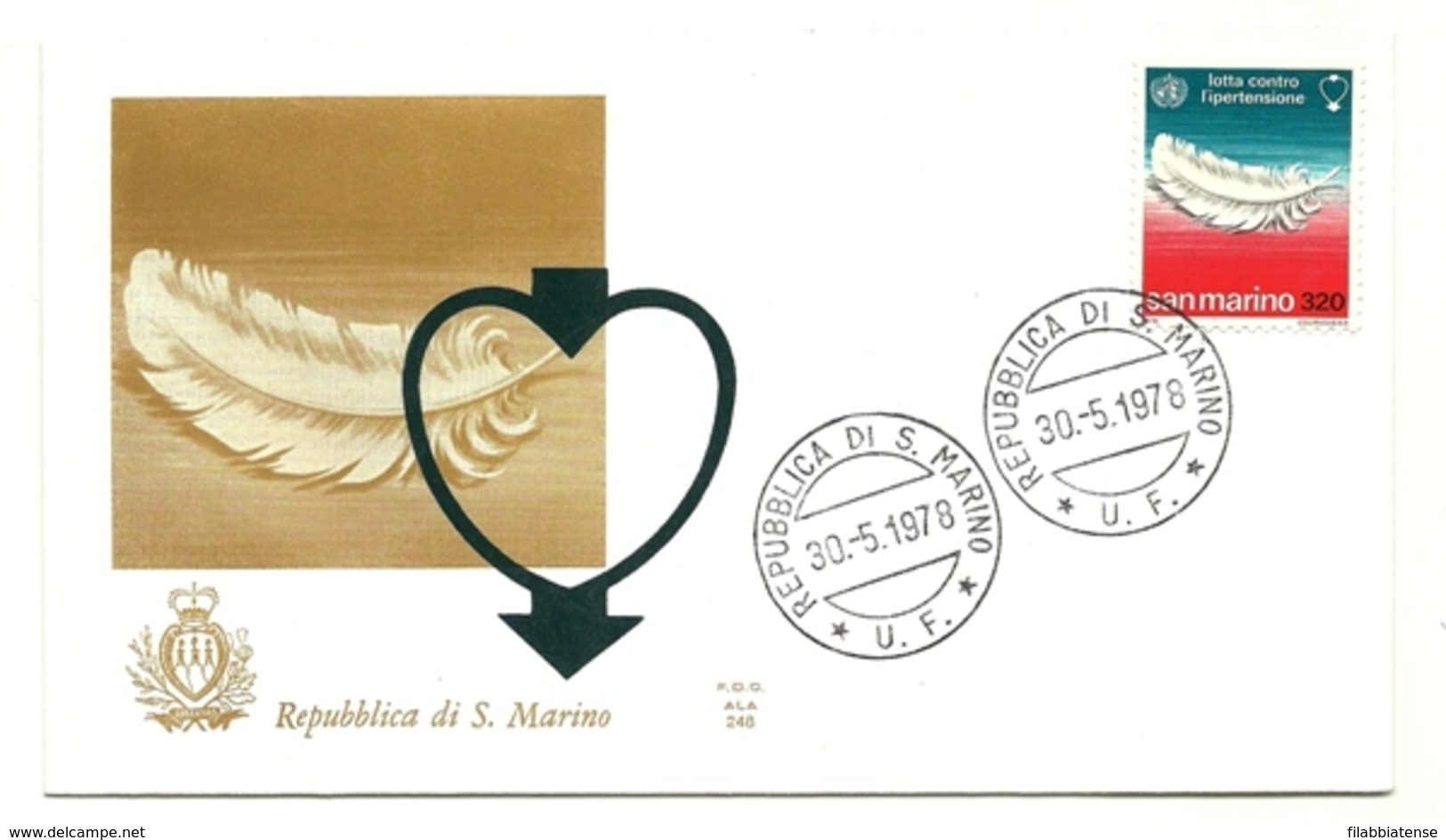 1978 - San Marino 1004 Lotta All'ipertensione - FDC - Enfermedades