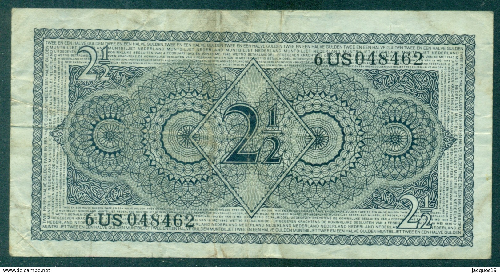 Nederland 2 1/2 Gulden 1949 Circ - 2 1/2 Gulden