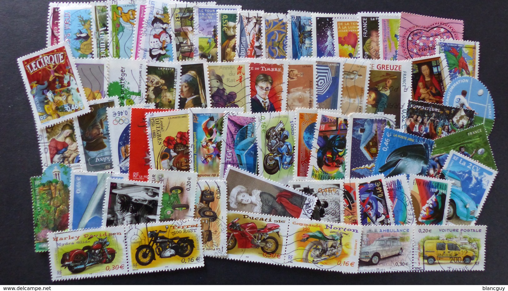 FRANCE - Vrac 330 Timbres Différents Français Oblitérés Compris Entre 2000 Et 2018 - Vrac (max 999 Timbres)