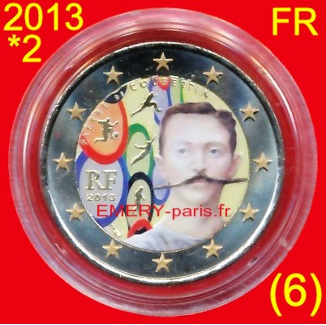 2 Euro COULEUR Farbe Color FRANCE 2013-2ème Colorisée (6ème) En Capsule, Pièce Commémorative De 2,oo Euro, Le 150ème Ann - Frankreich