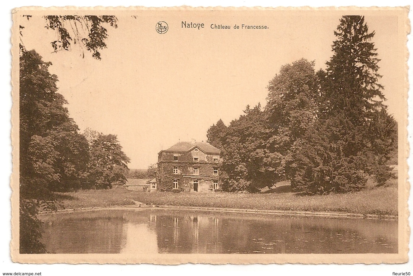 NATOYE  Château De Francesse. Oblitération Natoye 1954. - Hamois