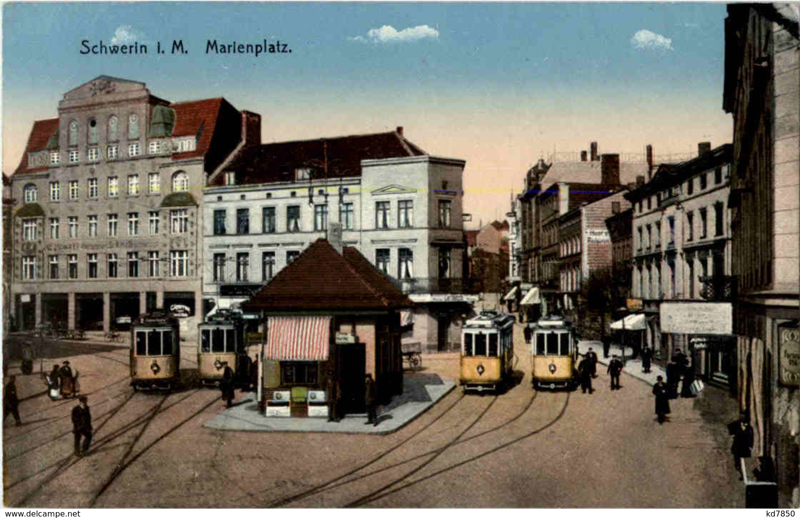 Schwerin - Marienplatz Mit Strassenbahn - Schwerin