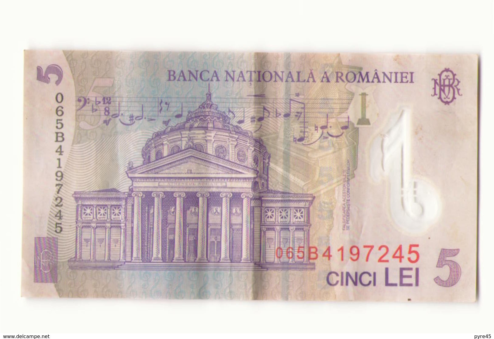 Billet 5 Lei Roumanie - Rumania