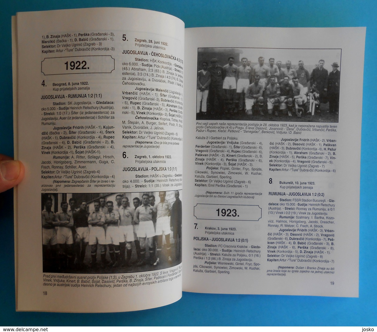 YUGOSLAVIA NATIONAL FOOTBALL TEAM 1920-1941. Official Book Of Yugoslav Football Federation * Soccer Fussball Calcio Foot - Books