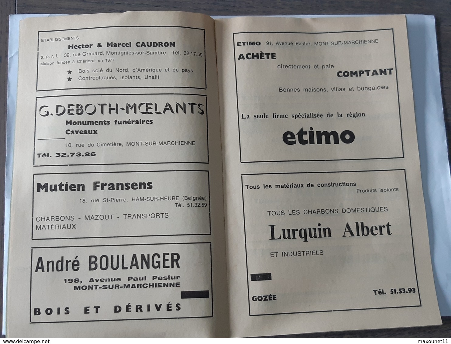 Ancien Programme De 1967 Avec Pub - Mont-sur-Marchienne , Gozée , Ham-sur-Heure , Gembloux , Etc ... NA . - Programma's