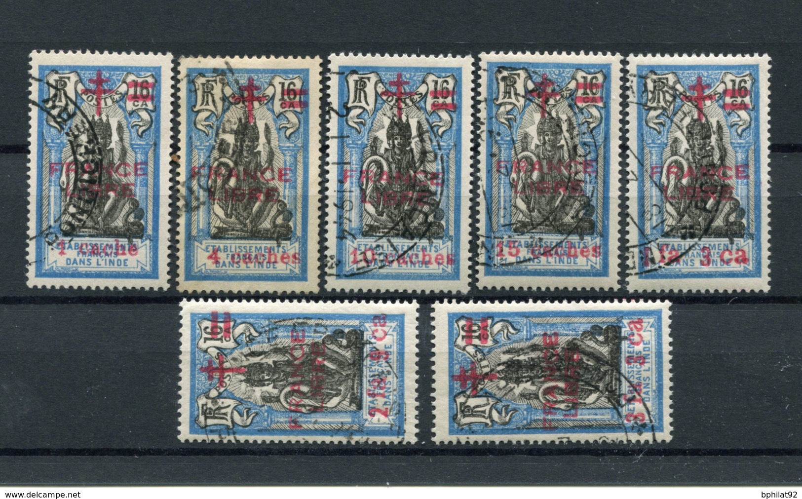 !!! PRIX FIXE : INDE, SERIE N°184/190 OBLITEREE - Used Stamps