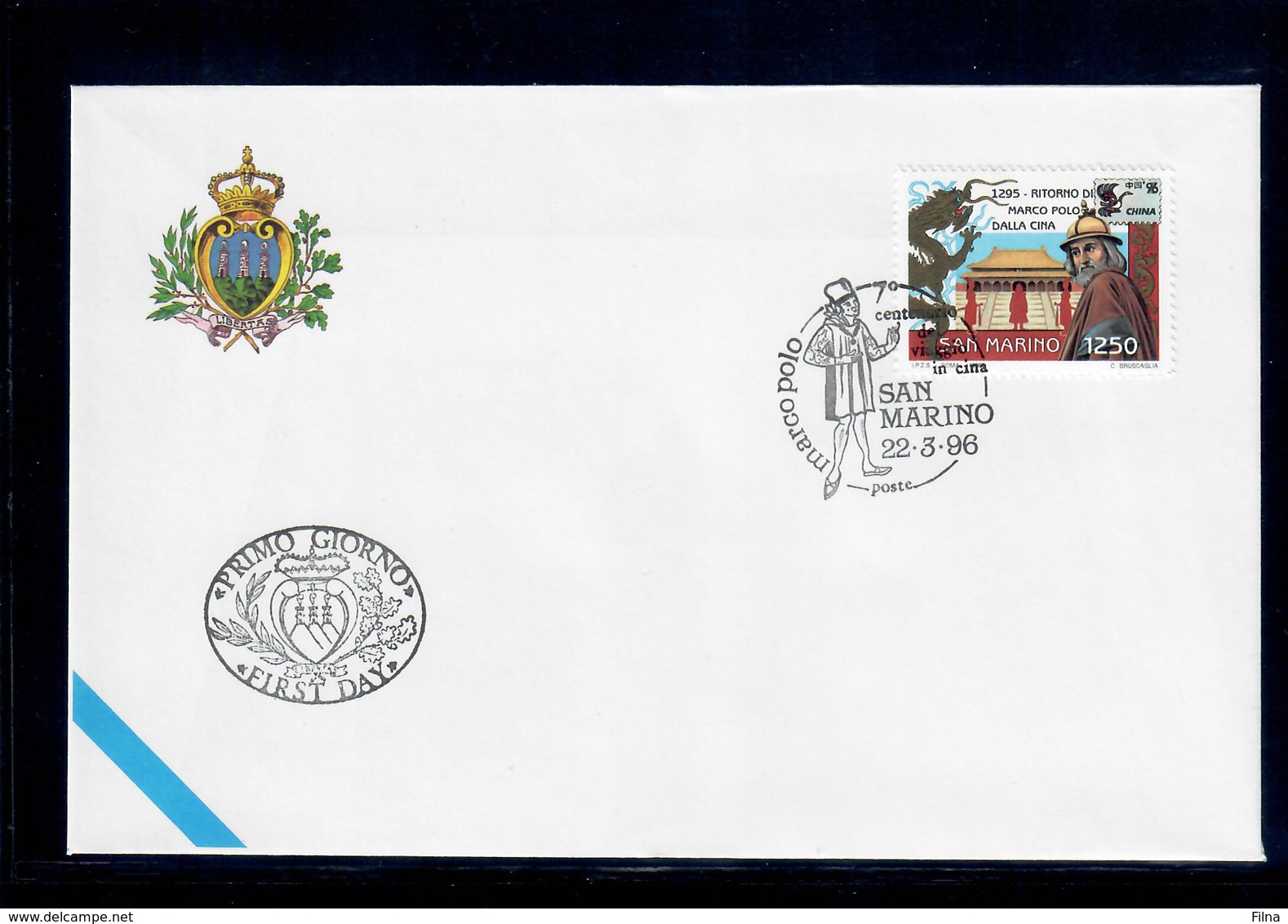 SAN MARINO 1995 - CINA 96 - FDC - FDC