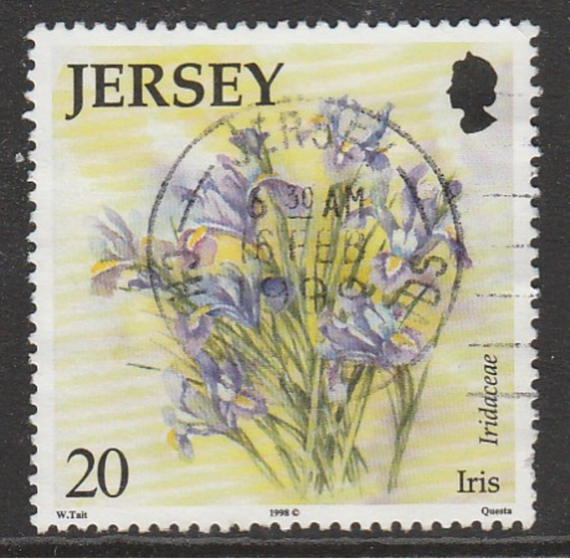 Jersey 1998 Flowers 20 P Multicoloured SW 853 O Used - Jersey