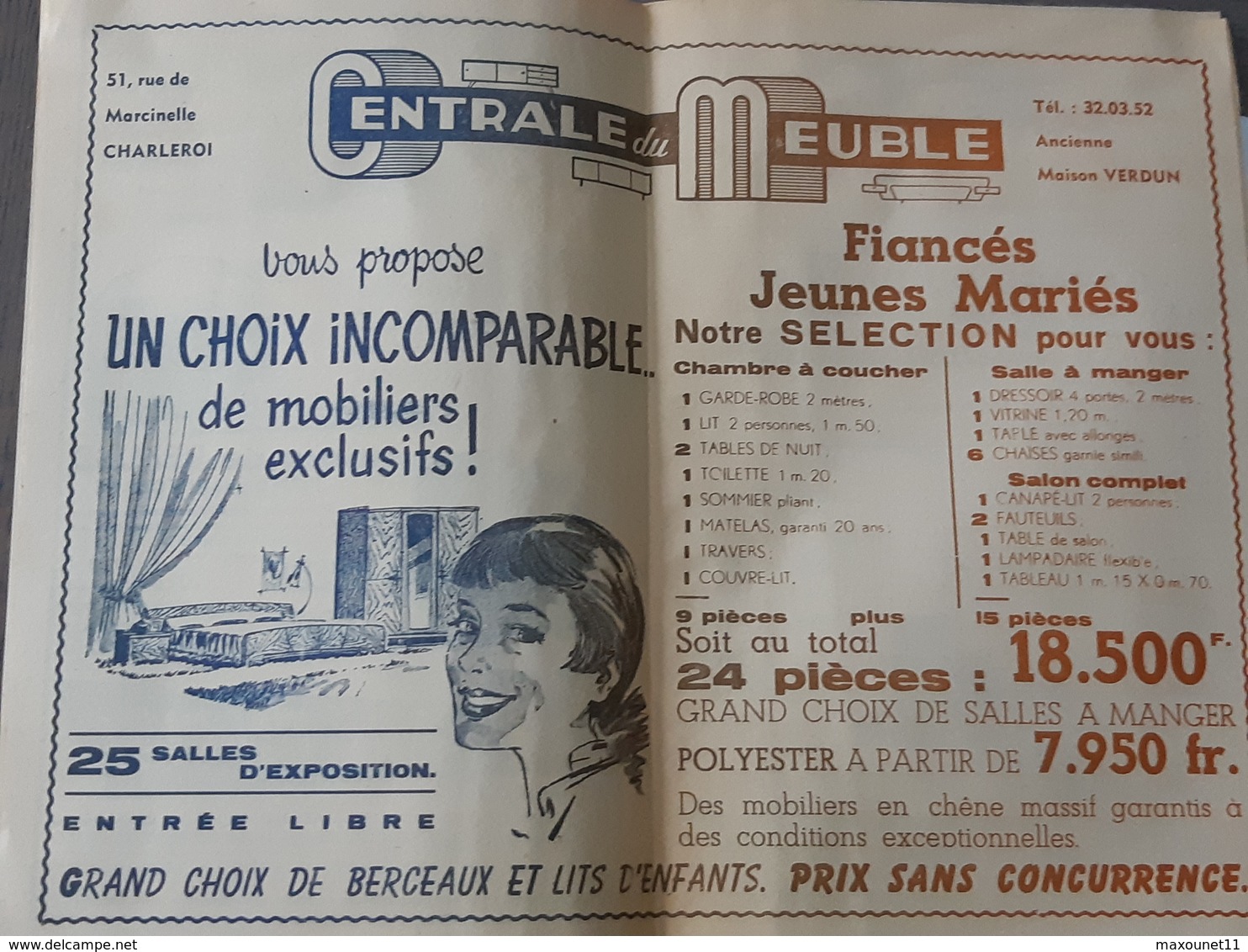 Programme De 1962 , Pub De Berzée , Courcelles , Nalinnes , Jamioulx , Ham-Sur-Heure , Gozée , Thy-le-Chateau , Etc..NA. - Publicités