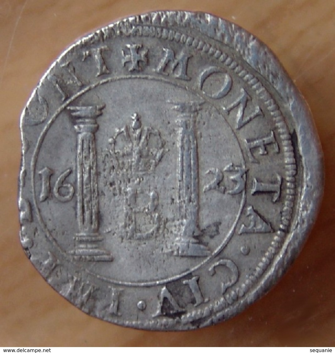Philippe IV 1 Gros 1623 Besançon Franche Comté Buste De Charles-Quint - Sonstige & Ohne Zuordnung