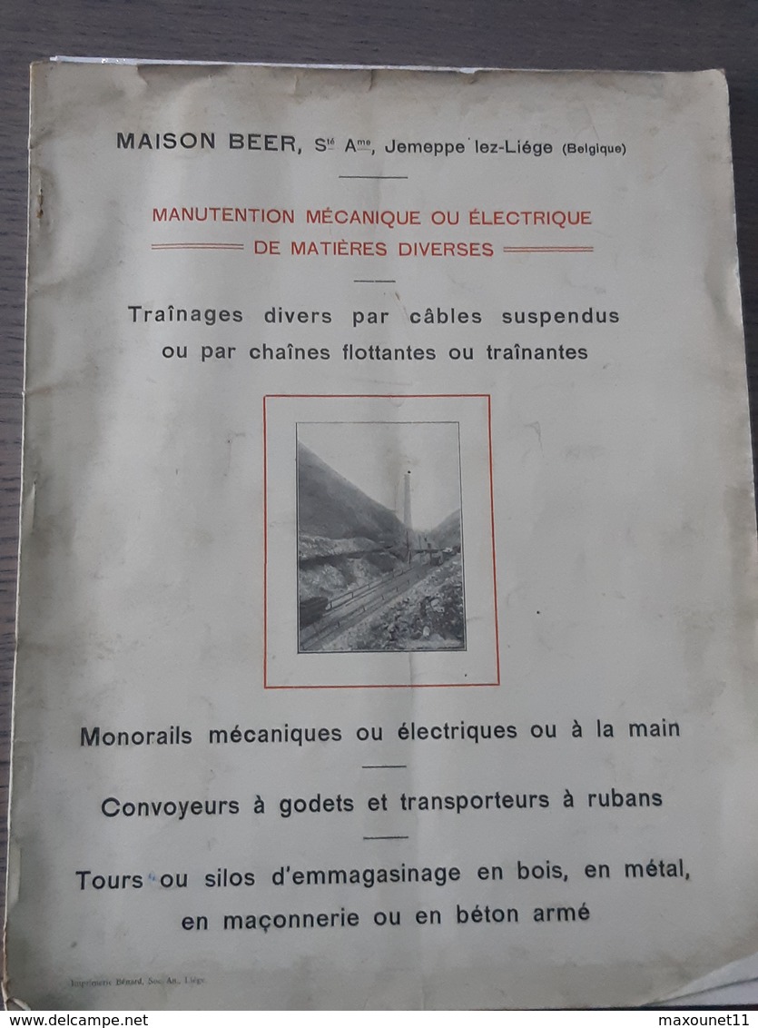 Ancienne Brochure De 19 Pages Des "Constructions Mécaniques, Maison Beer" à Jemeppe-lez-Liége  ... NA . - Autres & Non Classés