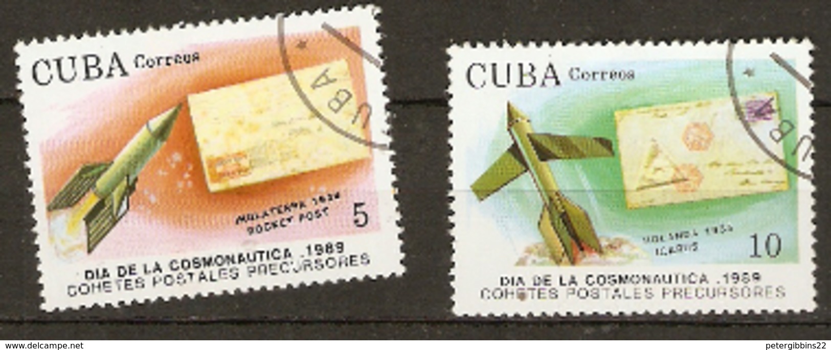 Cuba  1989  SG  3425-5  Cosmonauts Day  Fine Used - América Del Norte