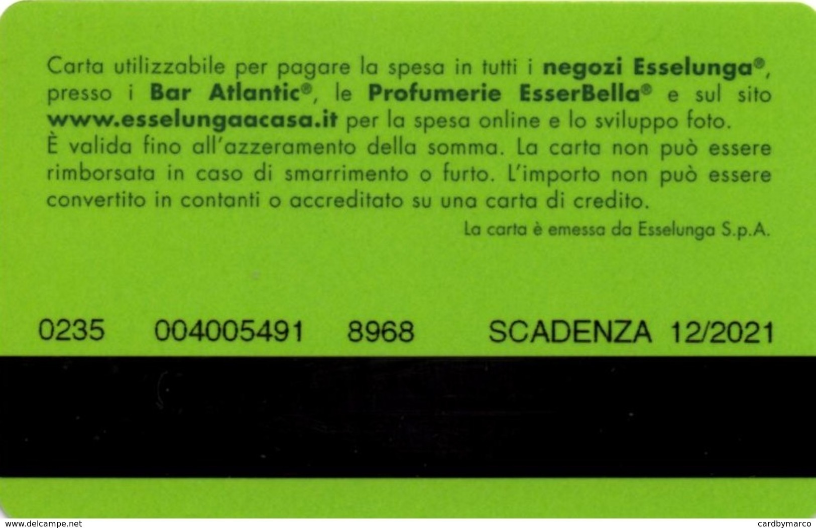 *ITALIA - ESSELUNGA - GIFT CARD (12/2021)* - Gift Cards