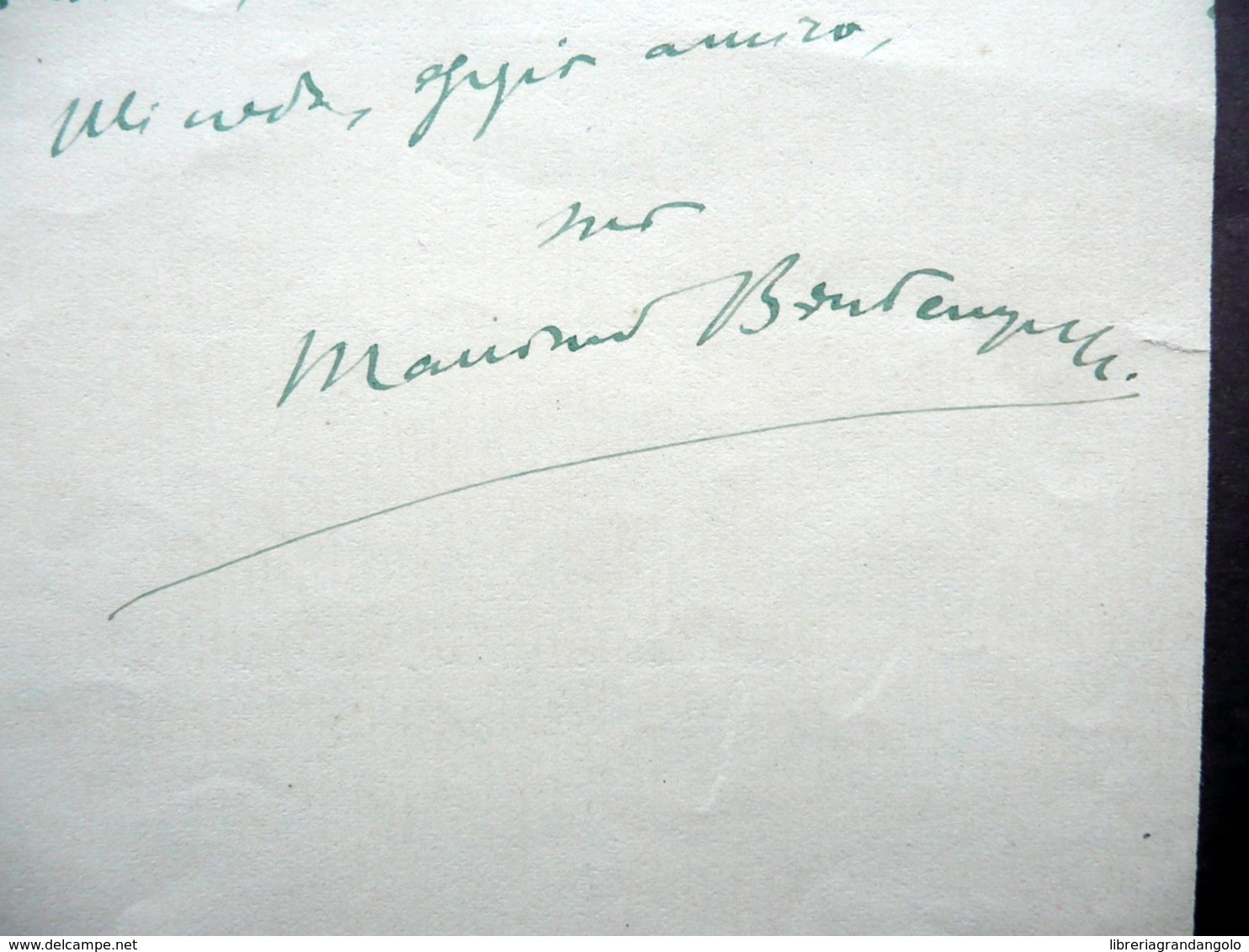 Autografo Massimo Bontempelli Lettera Rivista Acropoli Firenze 1911 Letteratura - Altri & Non Classificati