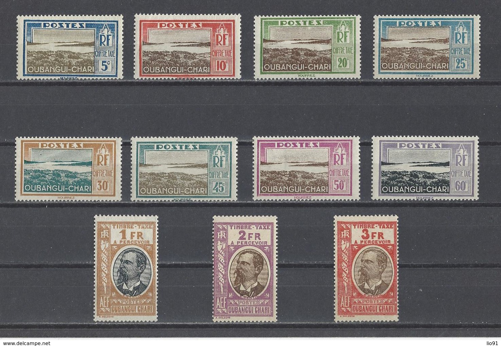 OUIBANGUI. YT  Timbres Taxe N° 12/22  Neuf *  1930 - Neufs