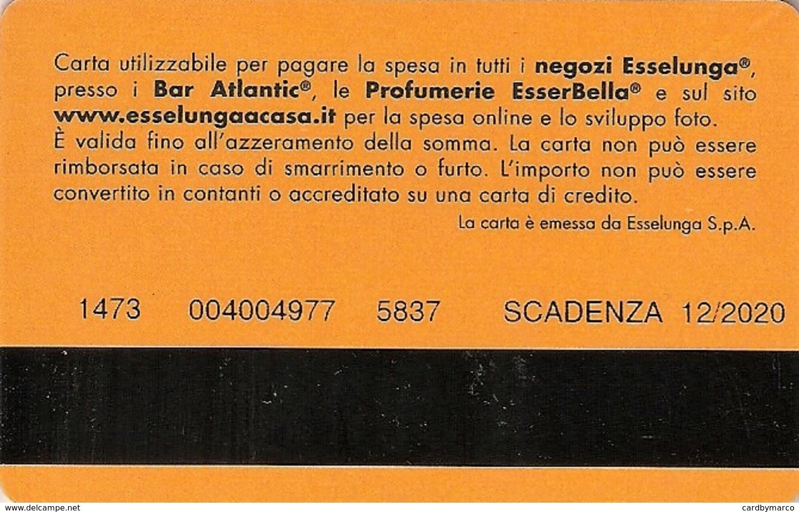 *ITALIA - ESSELUNGA - GIFT CARD (12/2020)* - Gift Cards