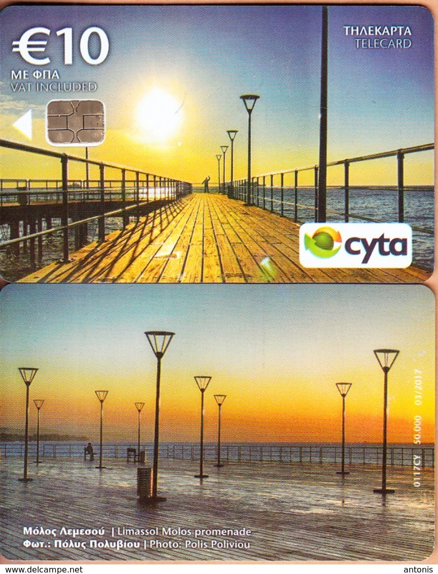 CYPRUS - Limassol Molos Promenade(0117CY, No Notch), Tirage %50000, 03/17, Sample(no CN) - Cyprus