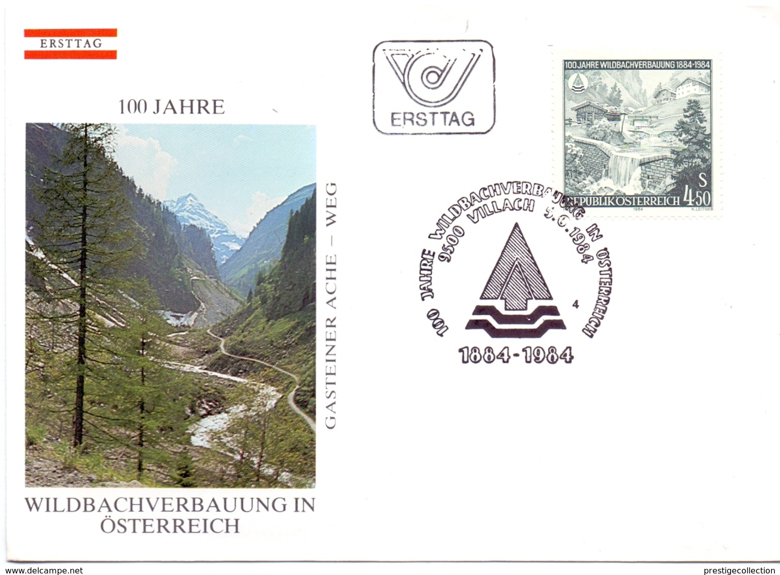 OSTERREICH WILDBACHVERBAUUNG IN OSTERREICH 1984 VILLACH FDC  (GEN190041) - Aardrijkskunde