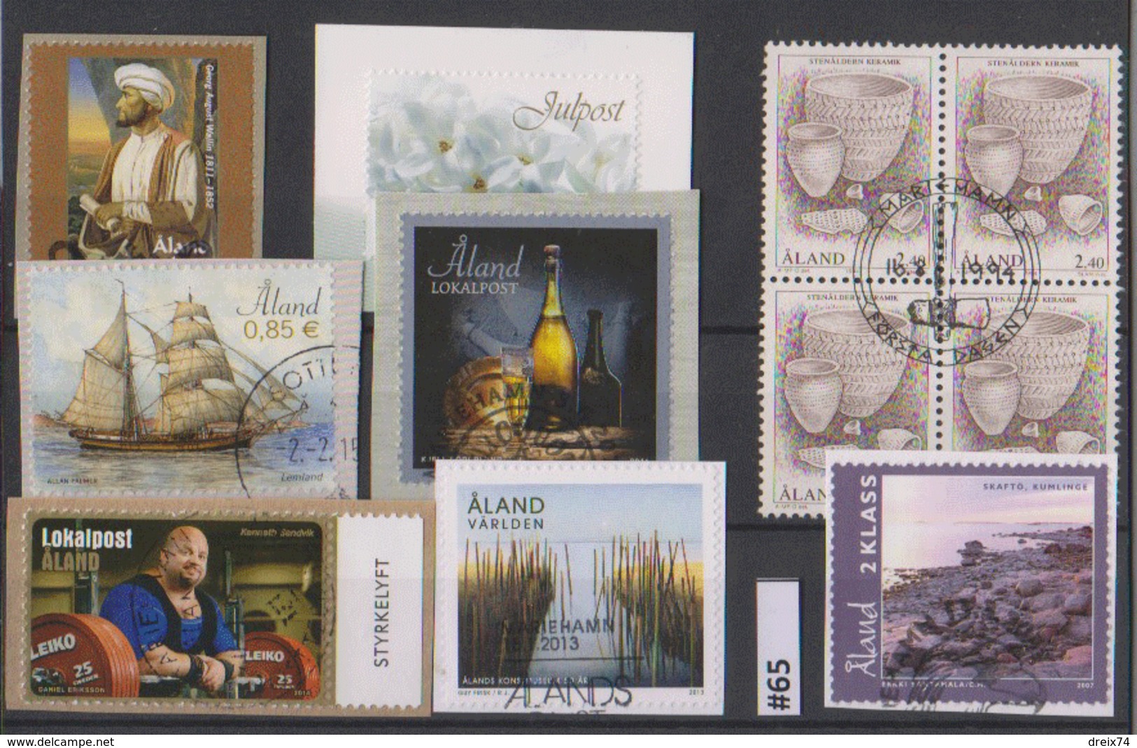 #65 Aland Finlande - Lot Diverses Années Oblitérés - Used Stamps - Aland