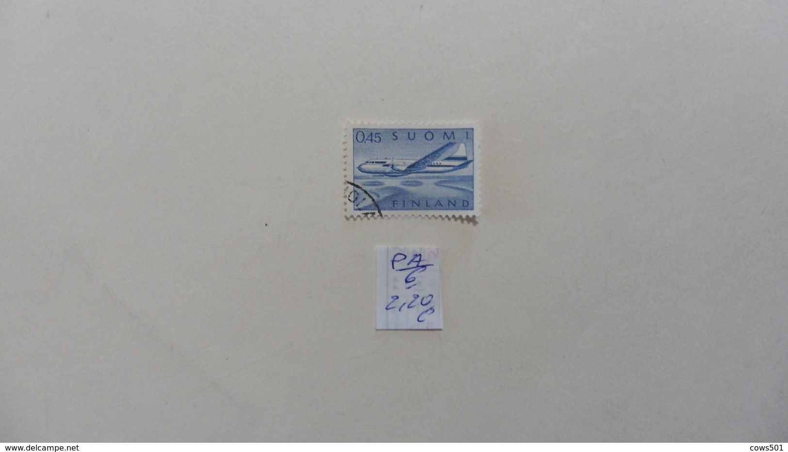 Finlande :Poste Aérienne  : PA :timbre N° 6 Oblitéré - Used Stamps