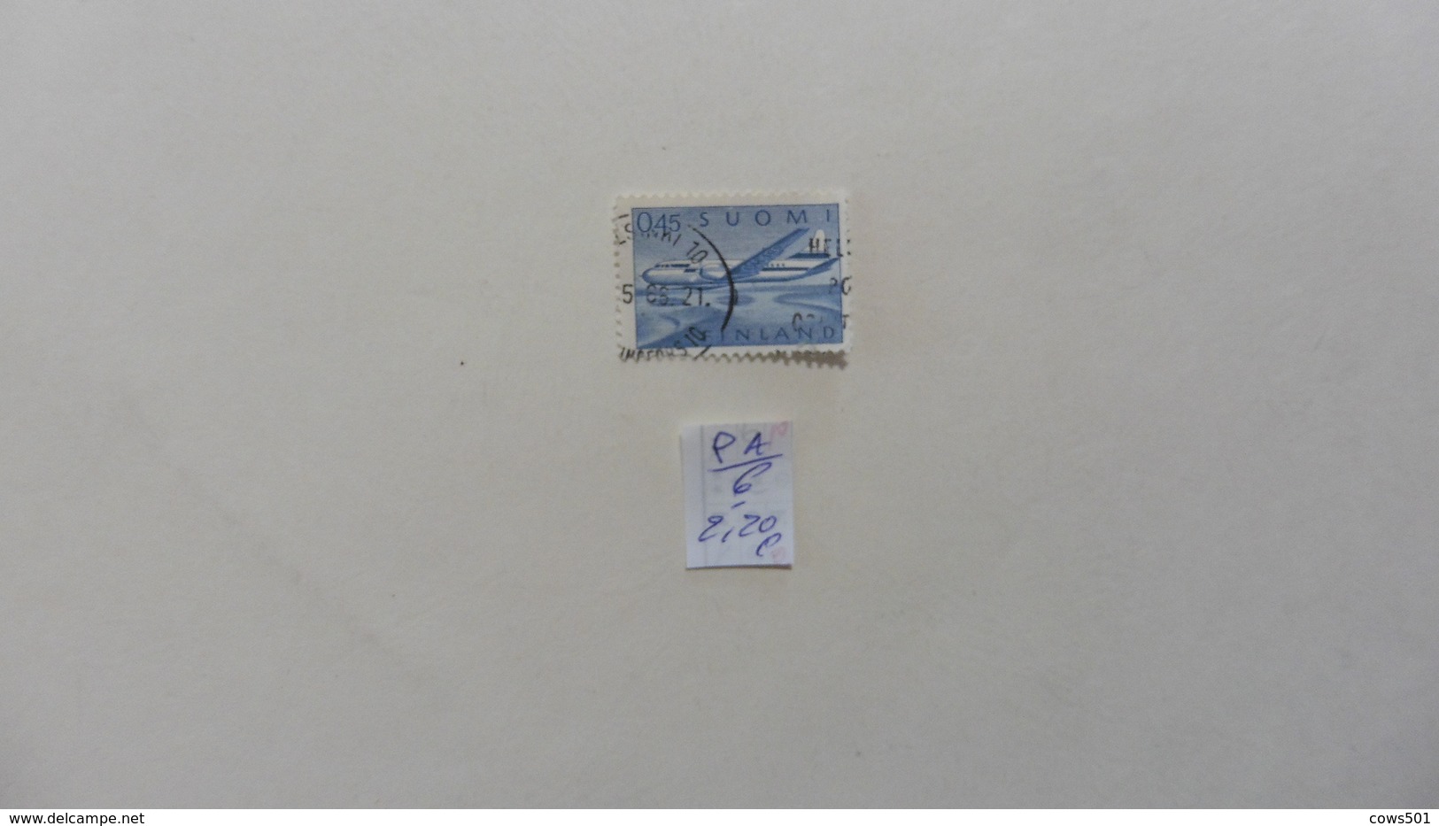 Finlande :Poste Aérienne  : PA :timbre N° 6 Oblitéré - Used Stamps