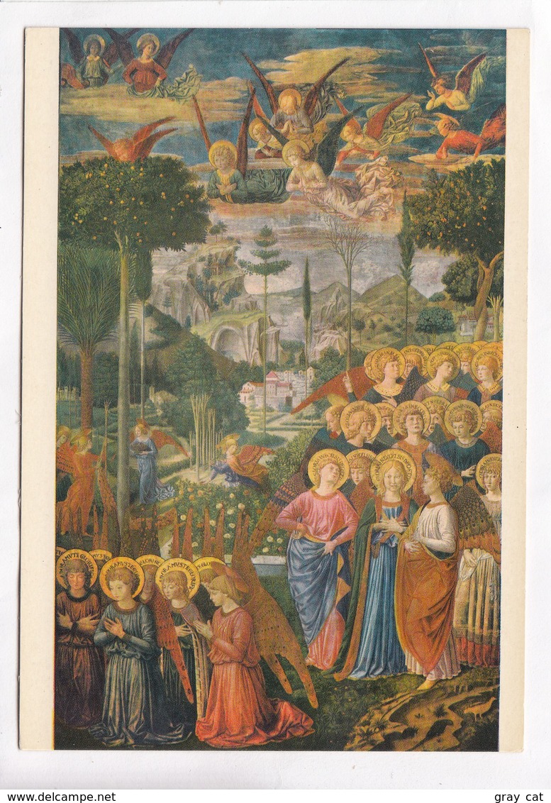 Benozzo Gozzoli, Paradiso (Affresco), Paradise (Fresco), Firenze, Unused Postcard [22633] - Paintings