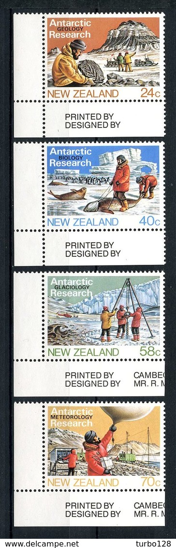 Nlle ZELANDE 1984  N° 859/862 ** Neufs MNH Superbes  C 5,25 € Faune Fauna Animaux Antarctique Géologie Biologi - Neufs