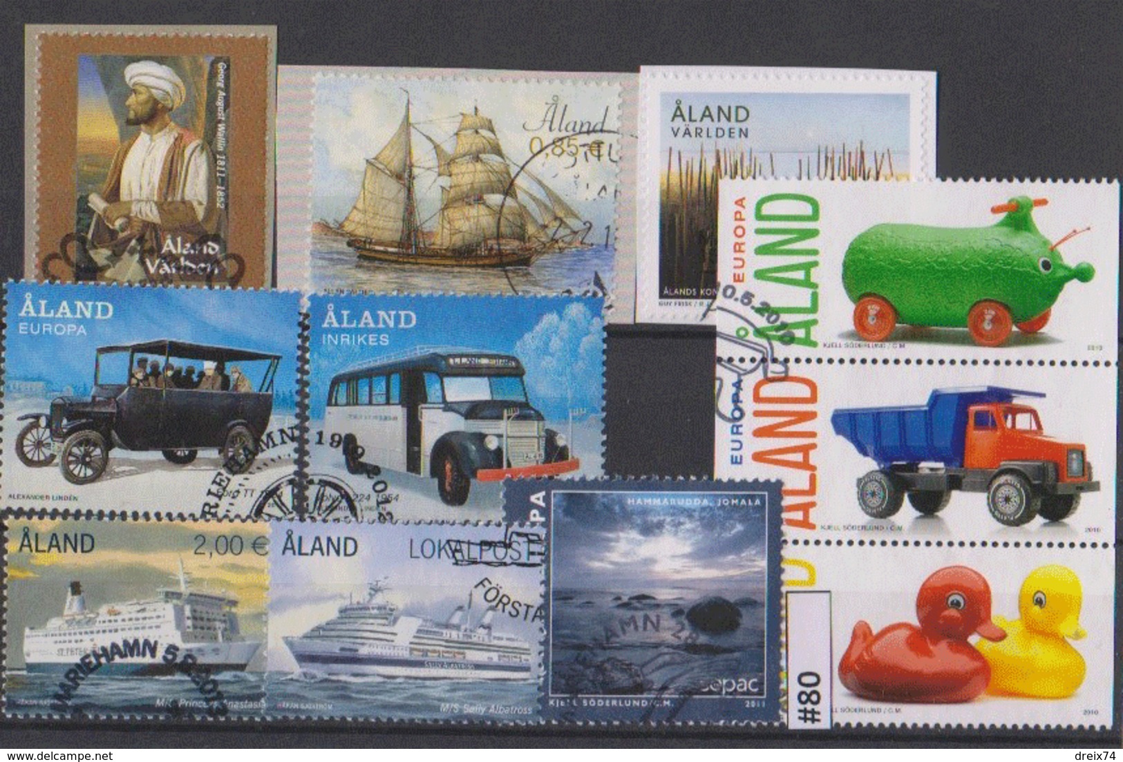 #80 Aland Finlande - Lot Diverses Années Oblitérés - Used Stamps - Ålandinseln