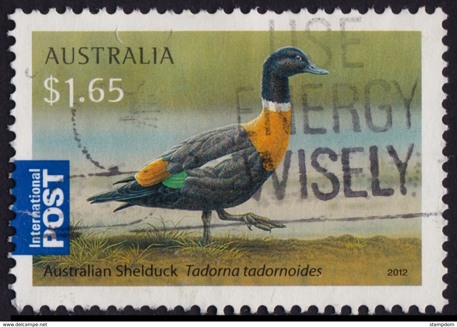 AUSTRALIA 2012 Australian Shelduck INTERNATIONAL POST Sc#3664 - USED @O058 - Usati