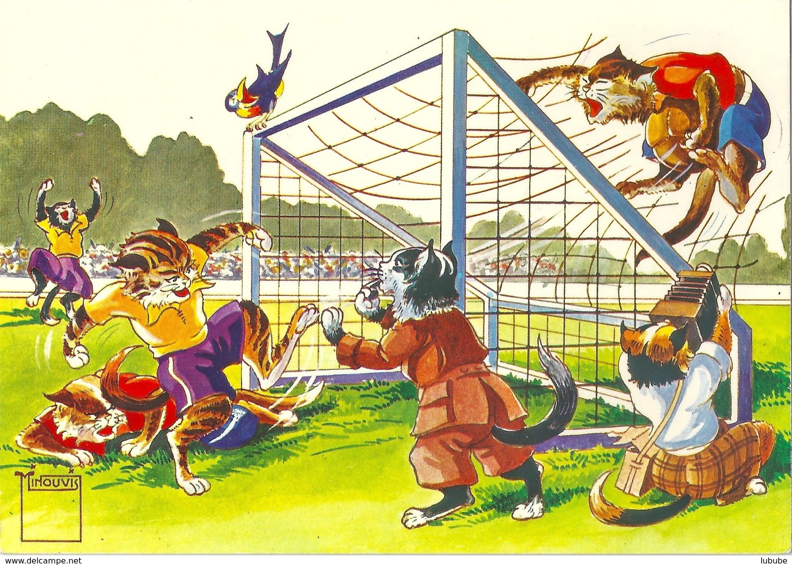 Katzen Beim Fussballspiel        Ca. 2000 - Chats