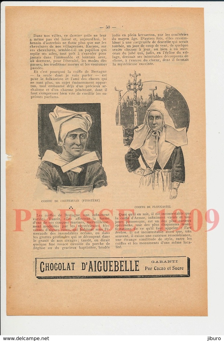 8 Scans Coiffes Bretagne Quimper Chateaulun Plougastel Dol Daoulas Sein Cancale Pleurtuit Plérin Saint-Suliac 223CH14 - Unclassified