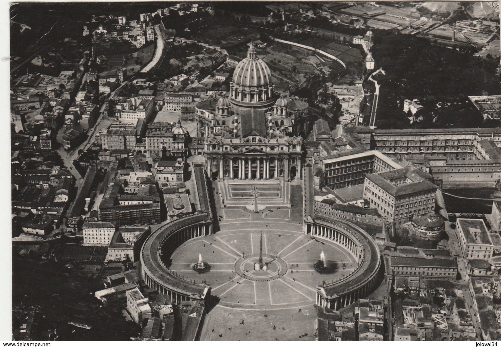 Italie Cachet ROMA Sur Carte Postale Pour Castelnau D' Estrefonds Haute Garonne France - 1946-60: Marcophilie